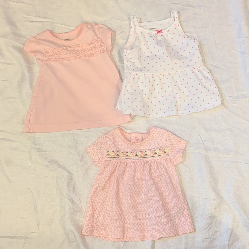 Baby Girl (0-3 Mo.) Summer Lot (26 PCs) Mostly New Carter's 2 